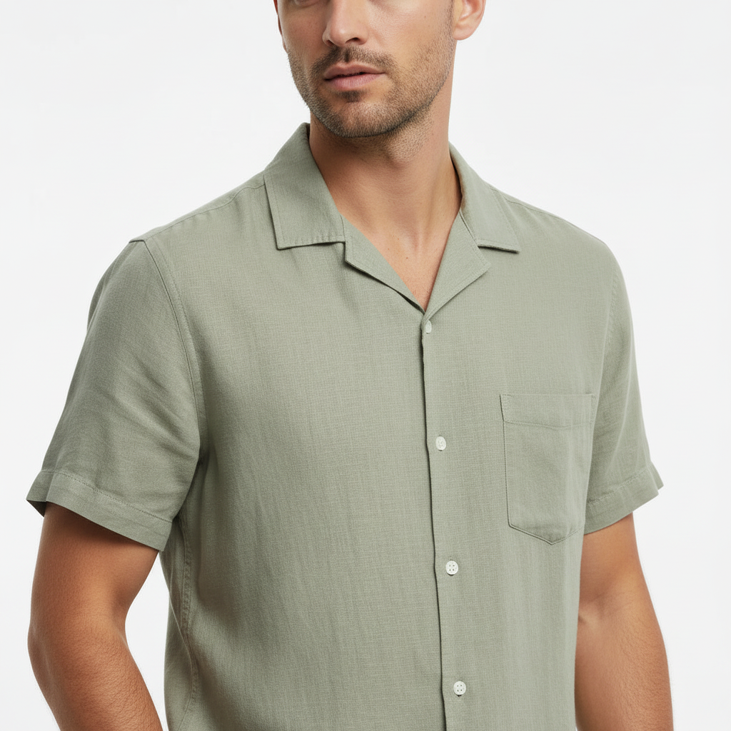 Goodfellow short sleeve linen shirt | regular fit