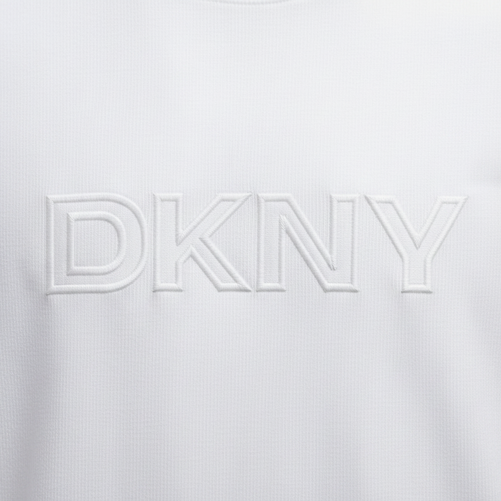 DKNY men's t-shirt with a textured logo