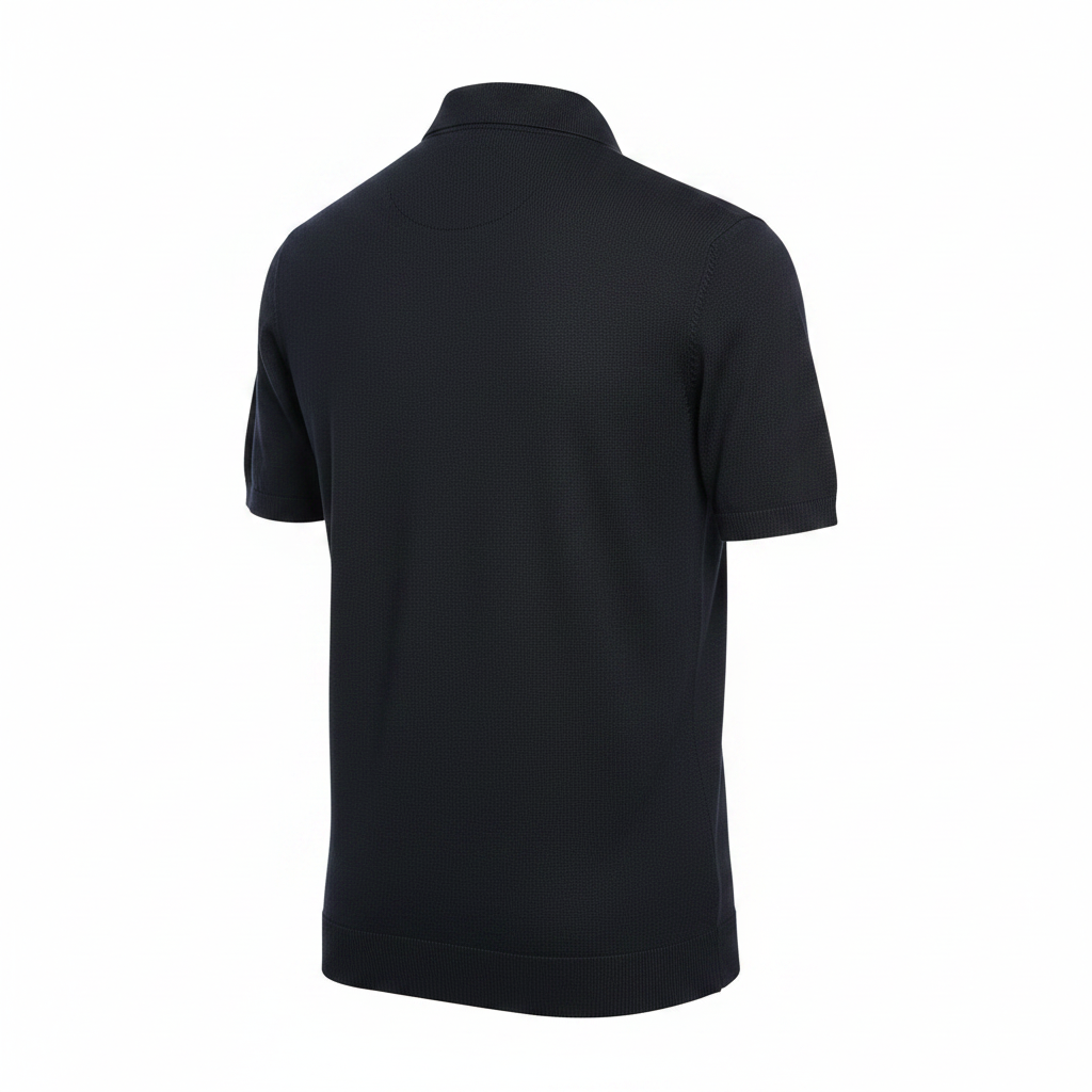 Knitted Polo Shirt by Porter&Ash