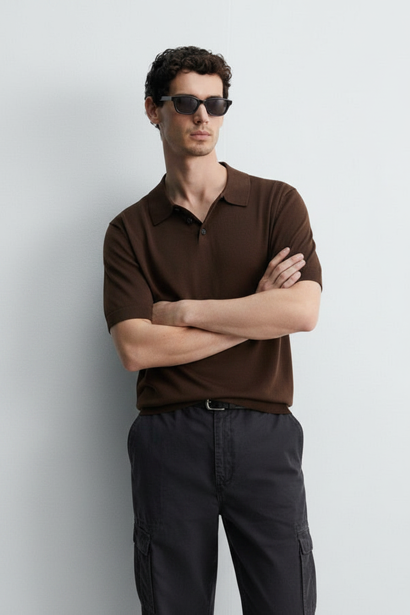Zara knit polo | Regular fit