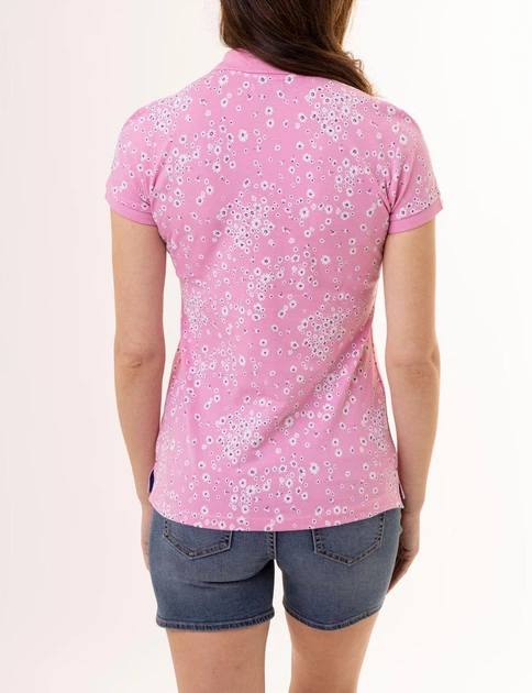US Polo Daisy print polo shirt