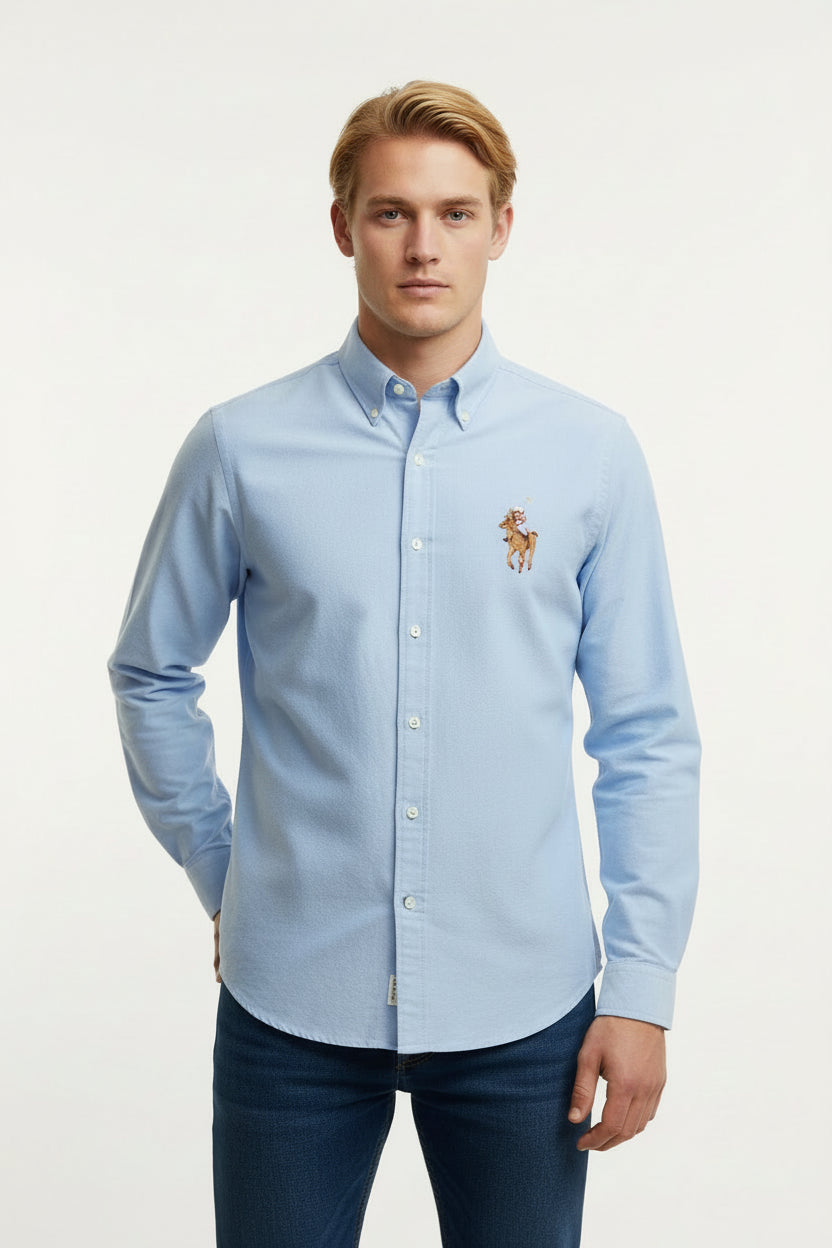 POLO RALPH LAUREN oxford logo shirt - Classic Fit