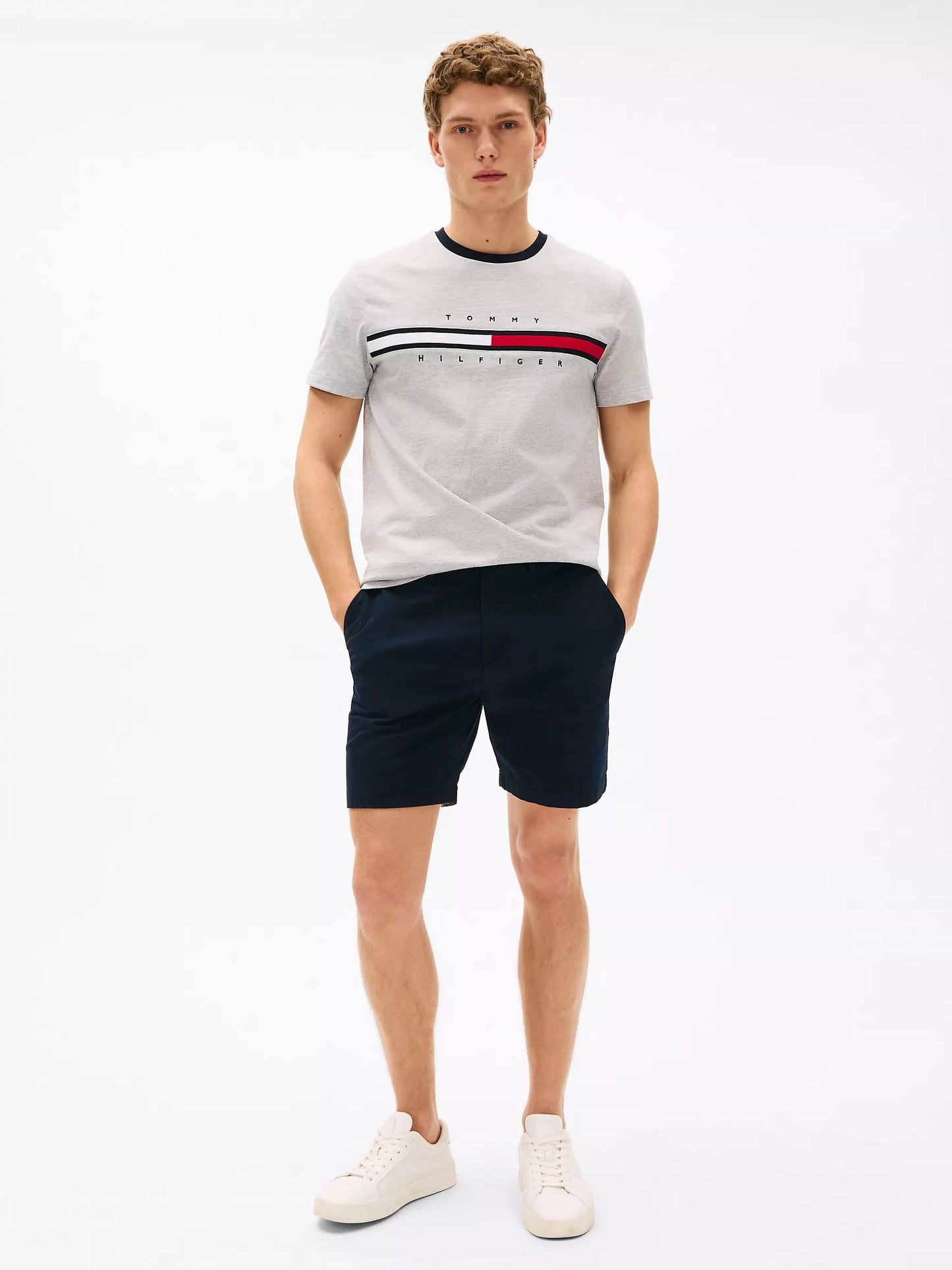 Tommy Hilfiger crewneck logo panel Tee