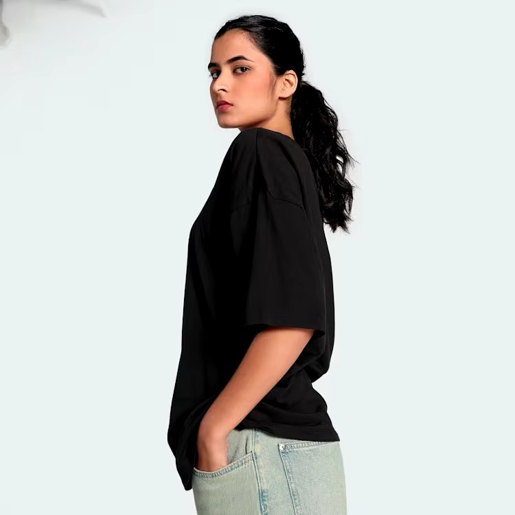 PUMA DARE TO OVERSIZED CUTOUT TEE - Basic T-shirt
