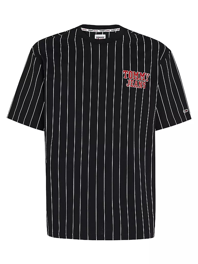 Tommy Hilfiger |Pinstripe Tee - Svart