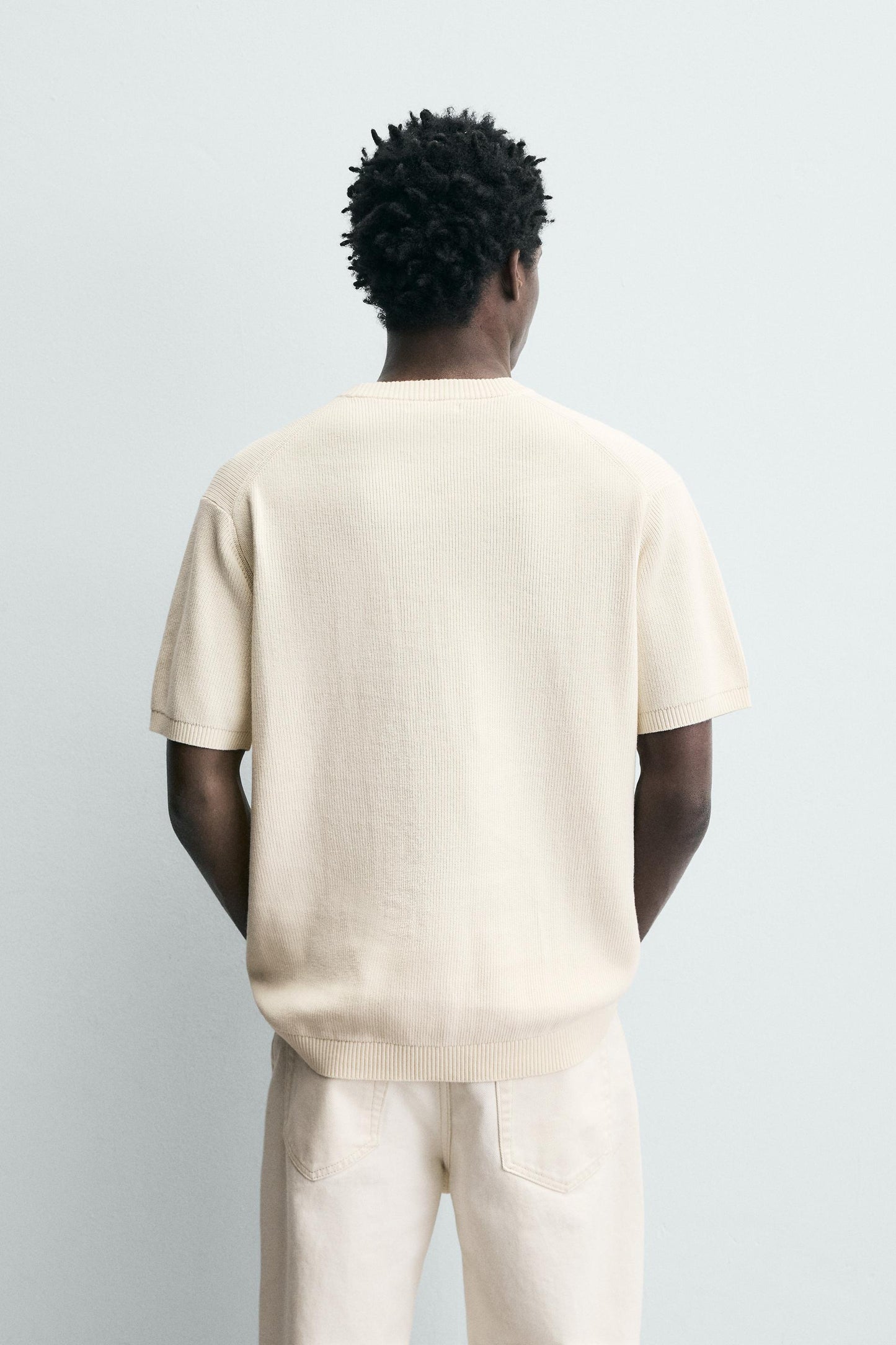 Zara knitted  Crewneck Tee