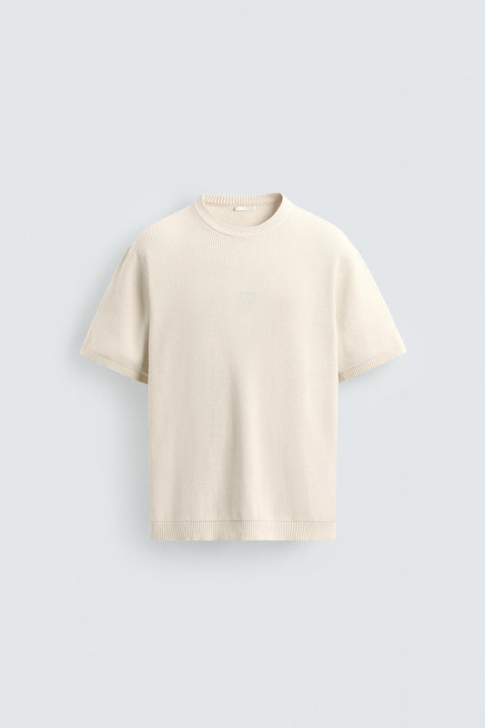 Zara knitted  Crewneck Tee