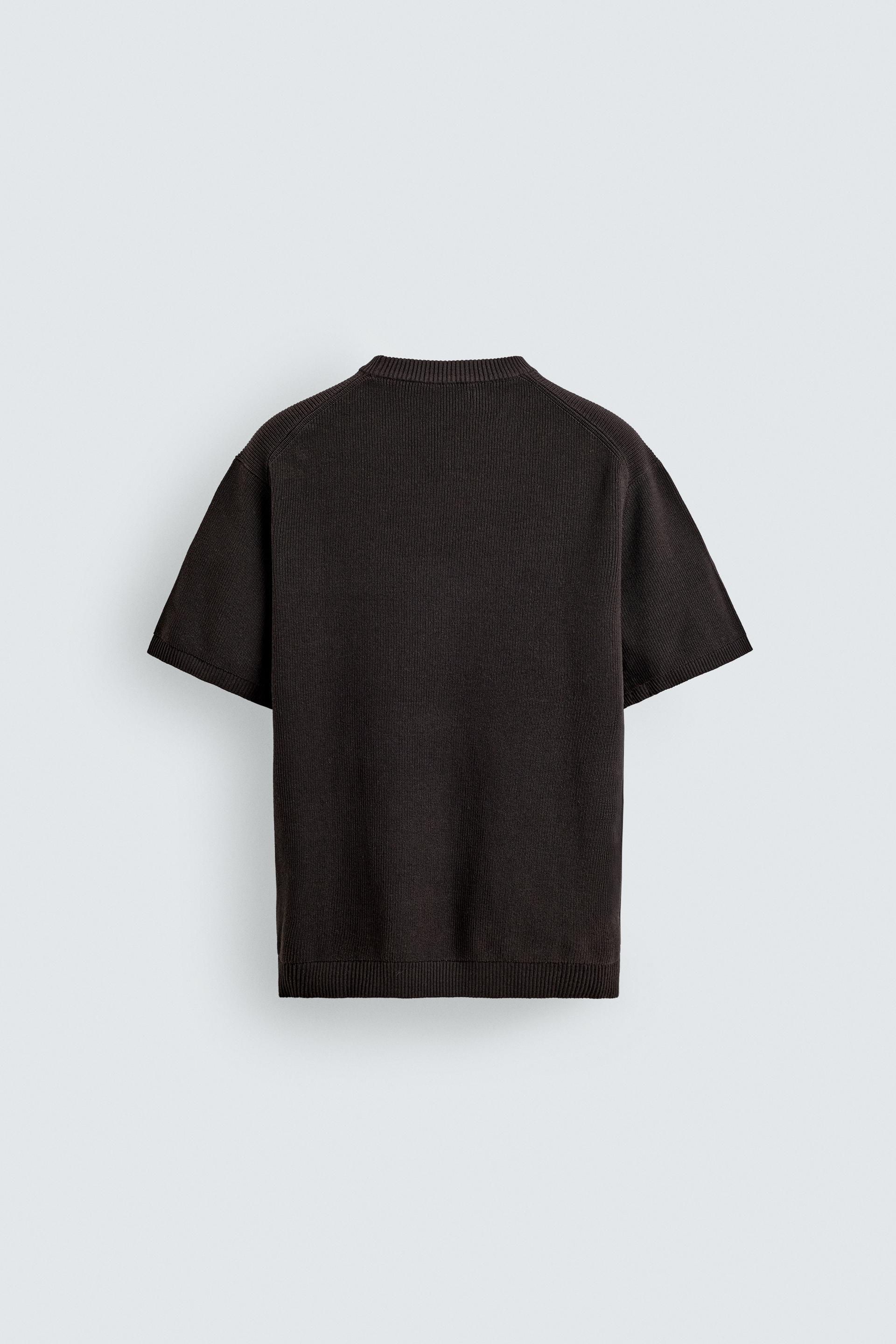 Zara knitted  Crewneck Tee