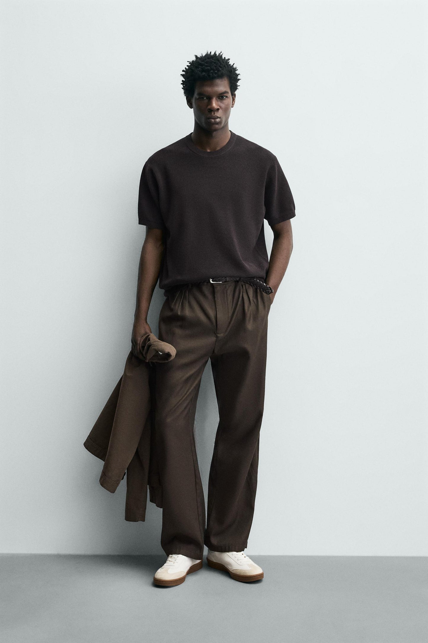 Zara knitted  Crewneck Tee