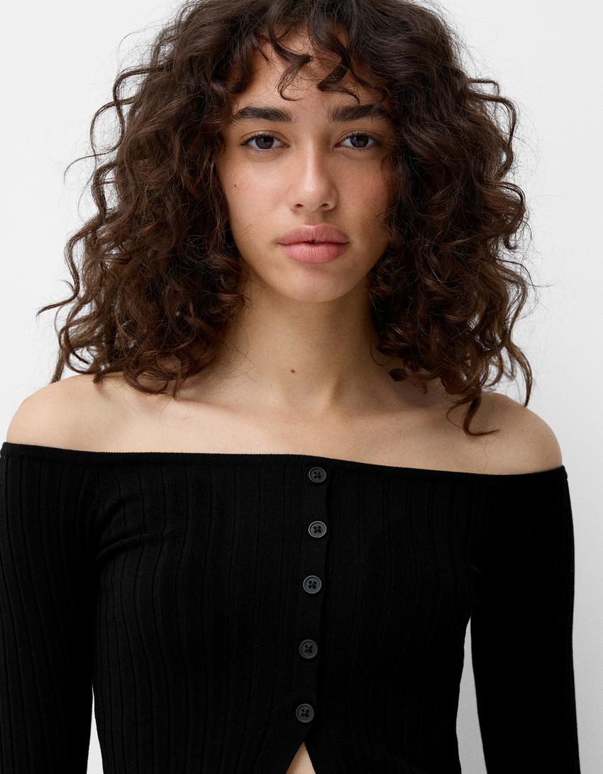 Bershka knitted cardigan women