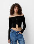 Bershka knitted cardigan women