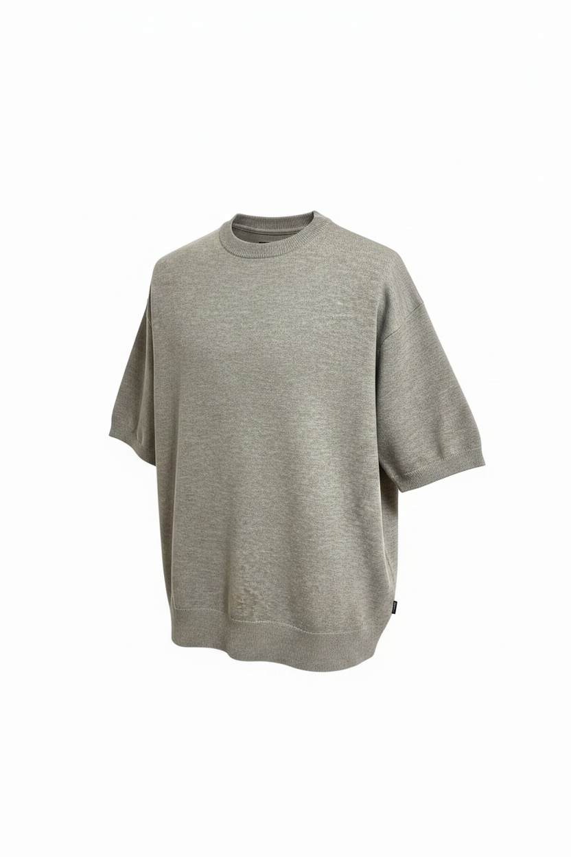 Jack&Jones-PLAIN KNITTED T-SHIRT
