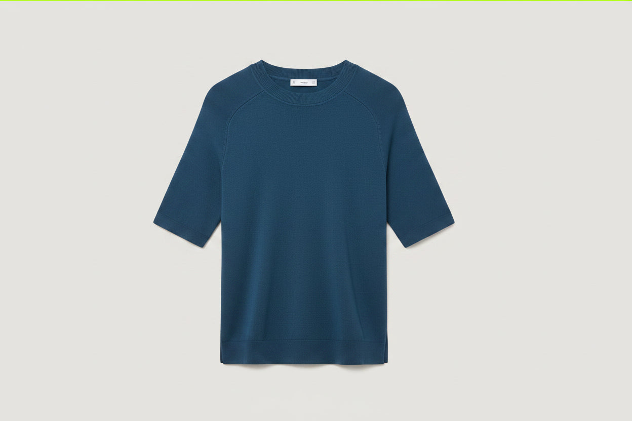 Mango knitted crewneck tee