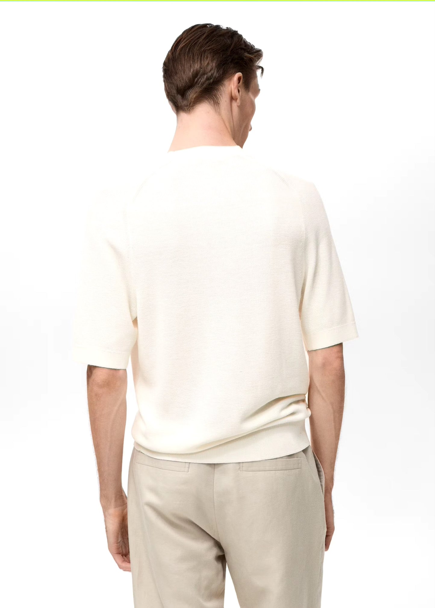 Mango knitted crewneck tee