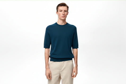 Mango knitted crewneck tee