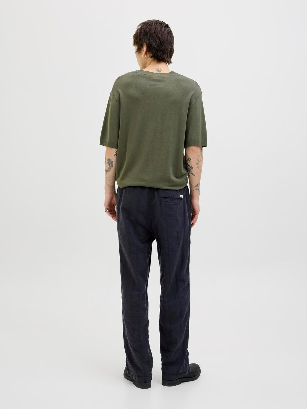 Jack&Jones-PLAIN KNITTED T-SHIRT