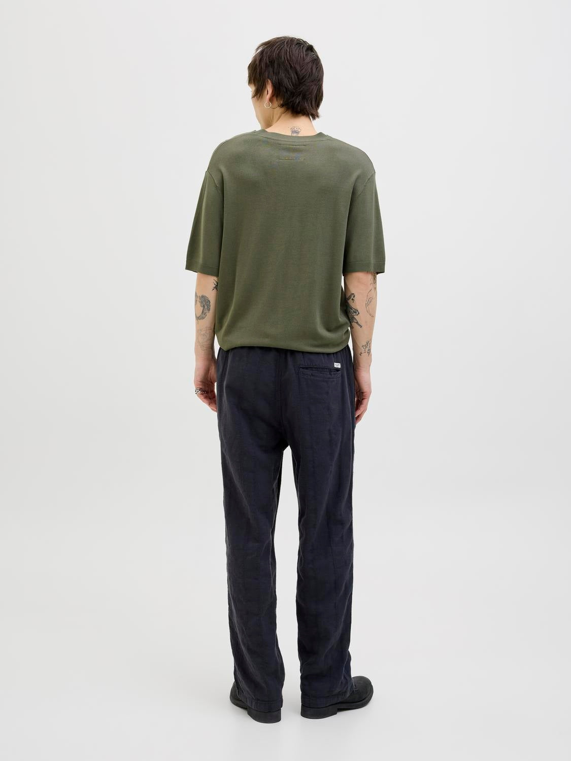 Jack&Jones-PLAIN KNITTED T-SHIRT
