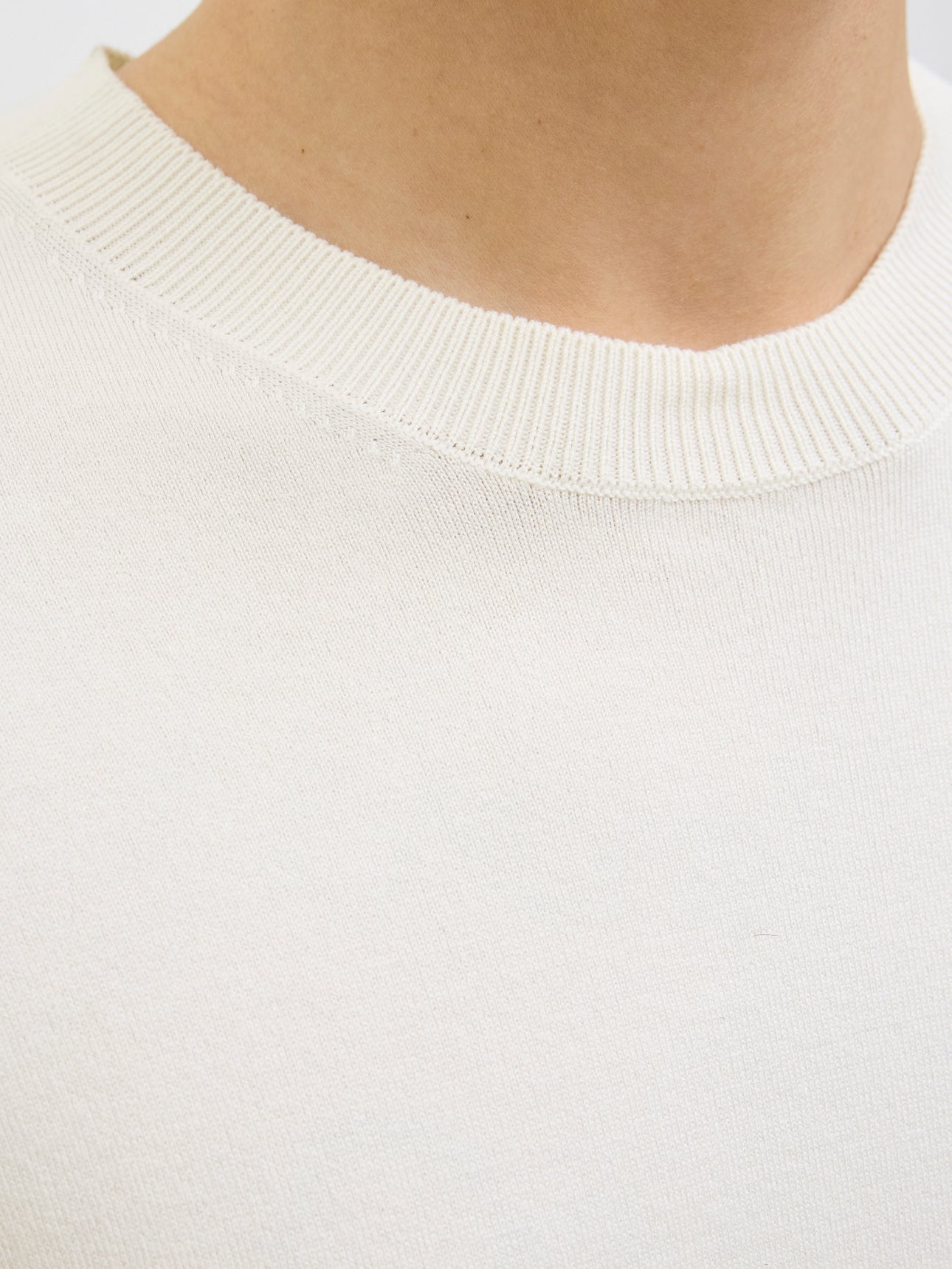Jack&Jones-PLAIN KNITTED T-SHIRT