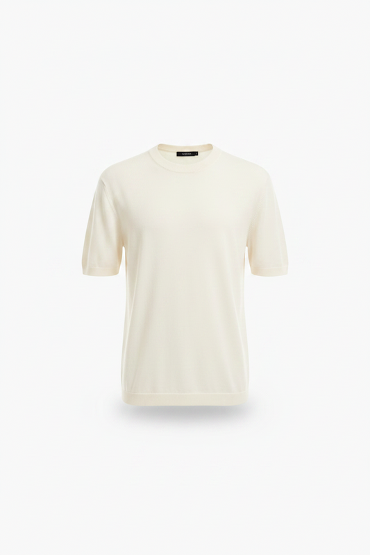 Jack&Jones-PLAIN KNITTED T-SHIRT