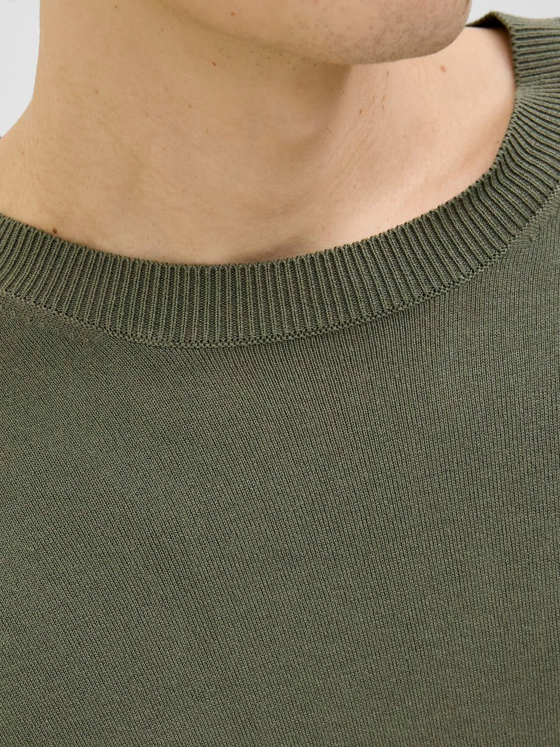 Jack&Jones-PLAIN KNITTED T-SHIRT