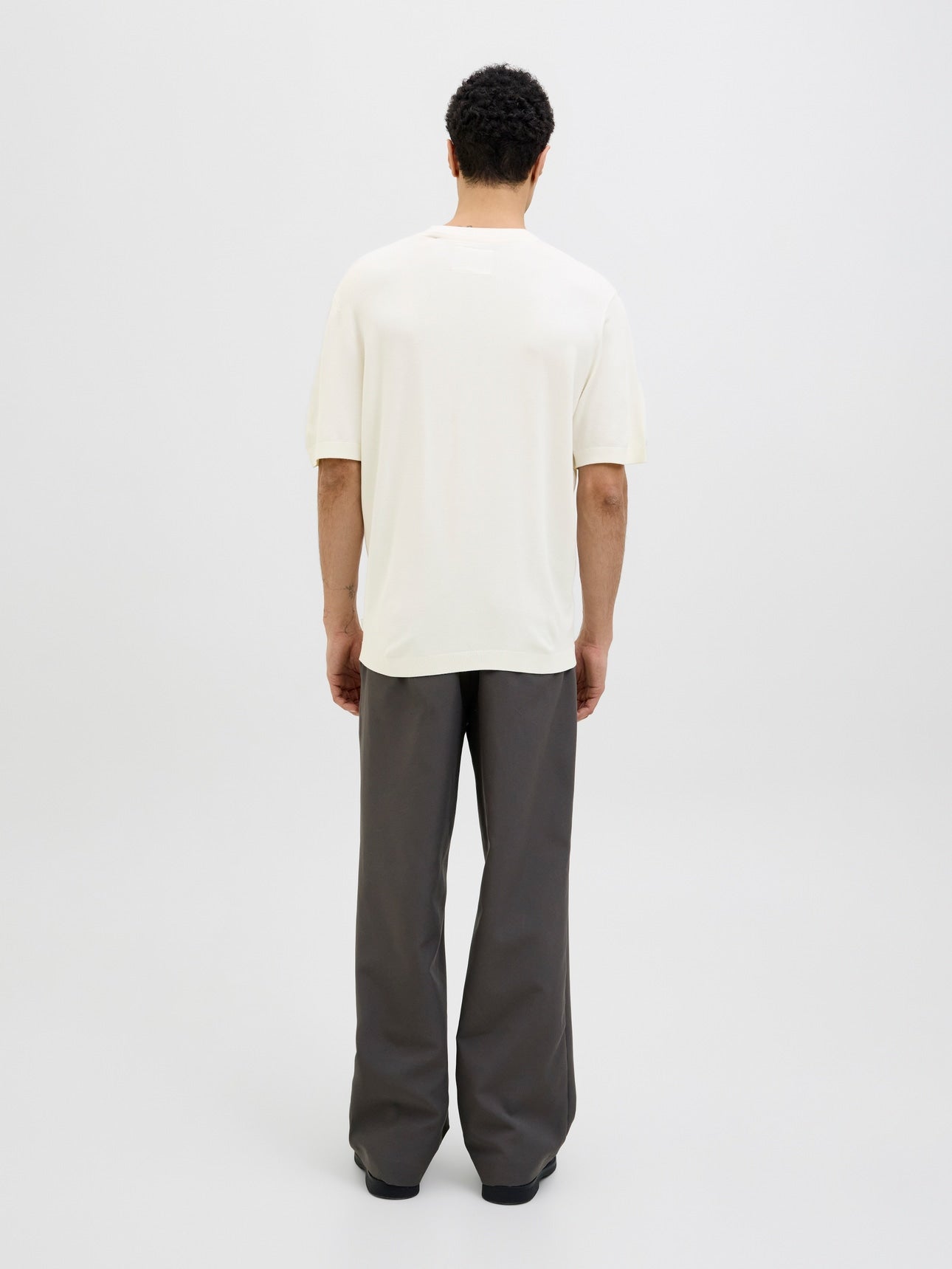 Jack&Jones-PLAIN KNITTED T-SHIRT