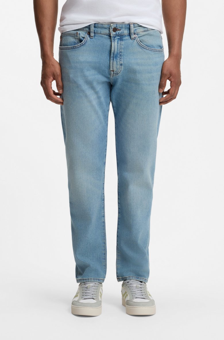 HUGO BOSS REGULAR-FIT JEANS IN BLUE COMFORT-STRETCH DENIM