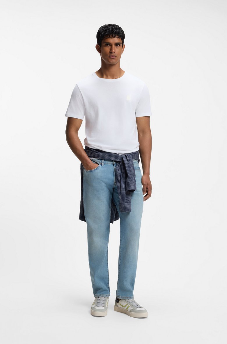 HUGO BOSS REGULAR-FIT JEANS IN BLUE COMFORT-STRETCH DENIM