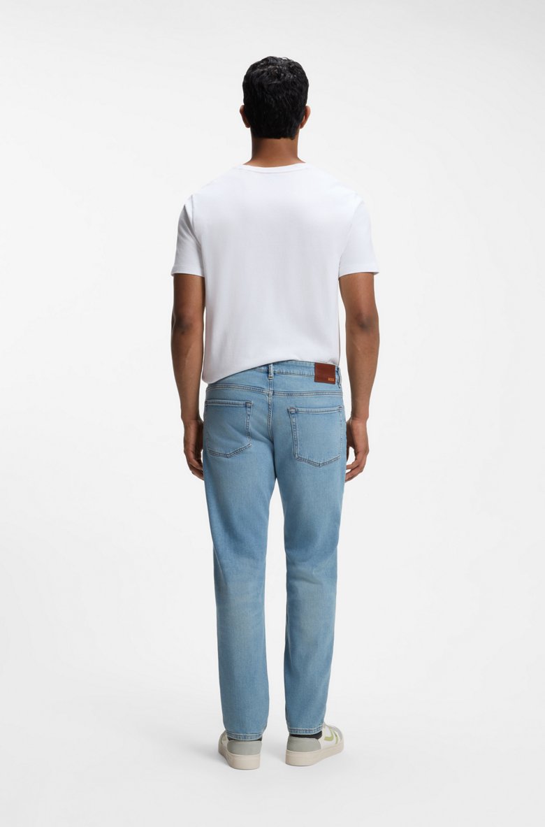 HUGO BOSS REGULAR-FIT JEANS IN BLUE COMFORT-STRETCH DENIM