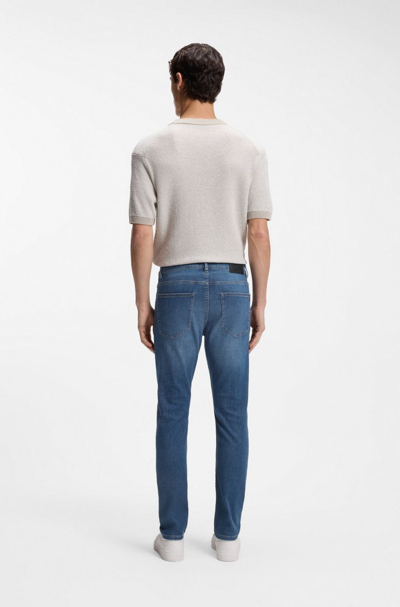 HUGO BOSS SLIM-FIT JEANS IN BLUE SOFT-MOTION DENIM