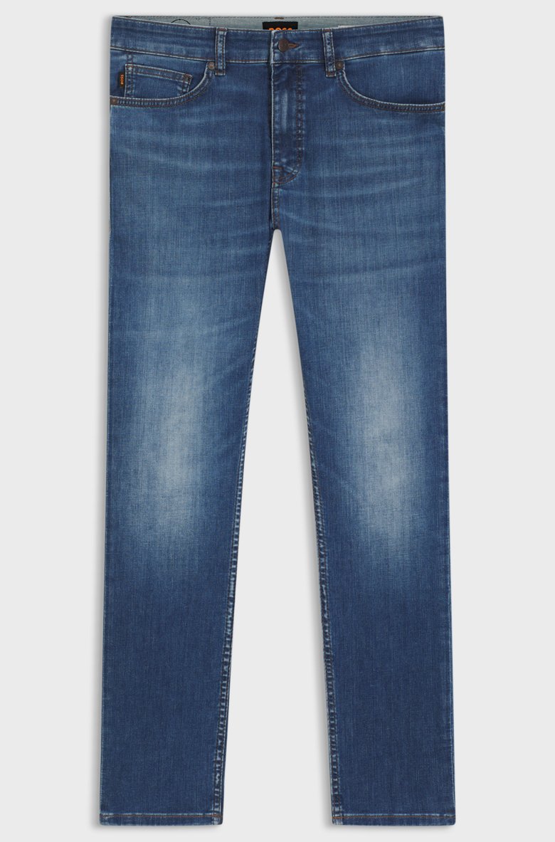 HUGO BOSS SLIM-FIT JEANS IN BLUE SOFT-MOTION DENIM