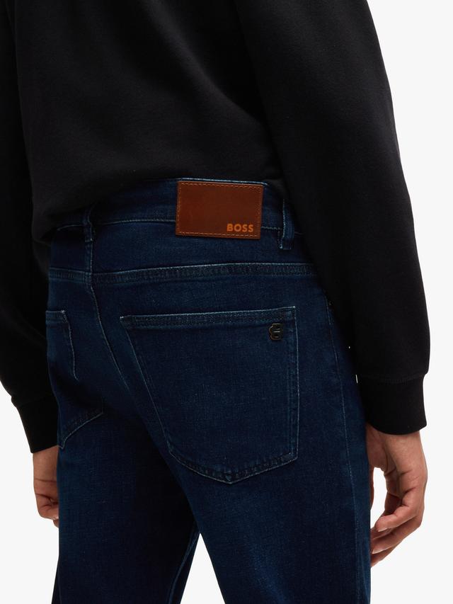 HUGO BOSS Comfort Stretch Slim Jeans, Dark Blue