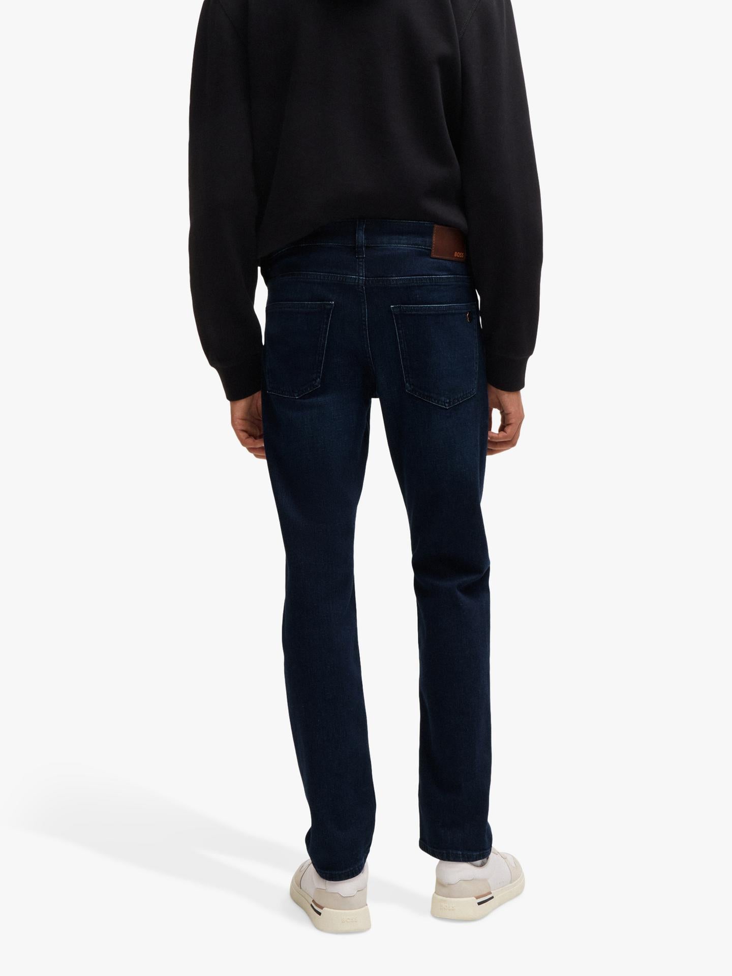 HUGO BOSS Comfort Stretch Slim Jeans, Dark Blue