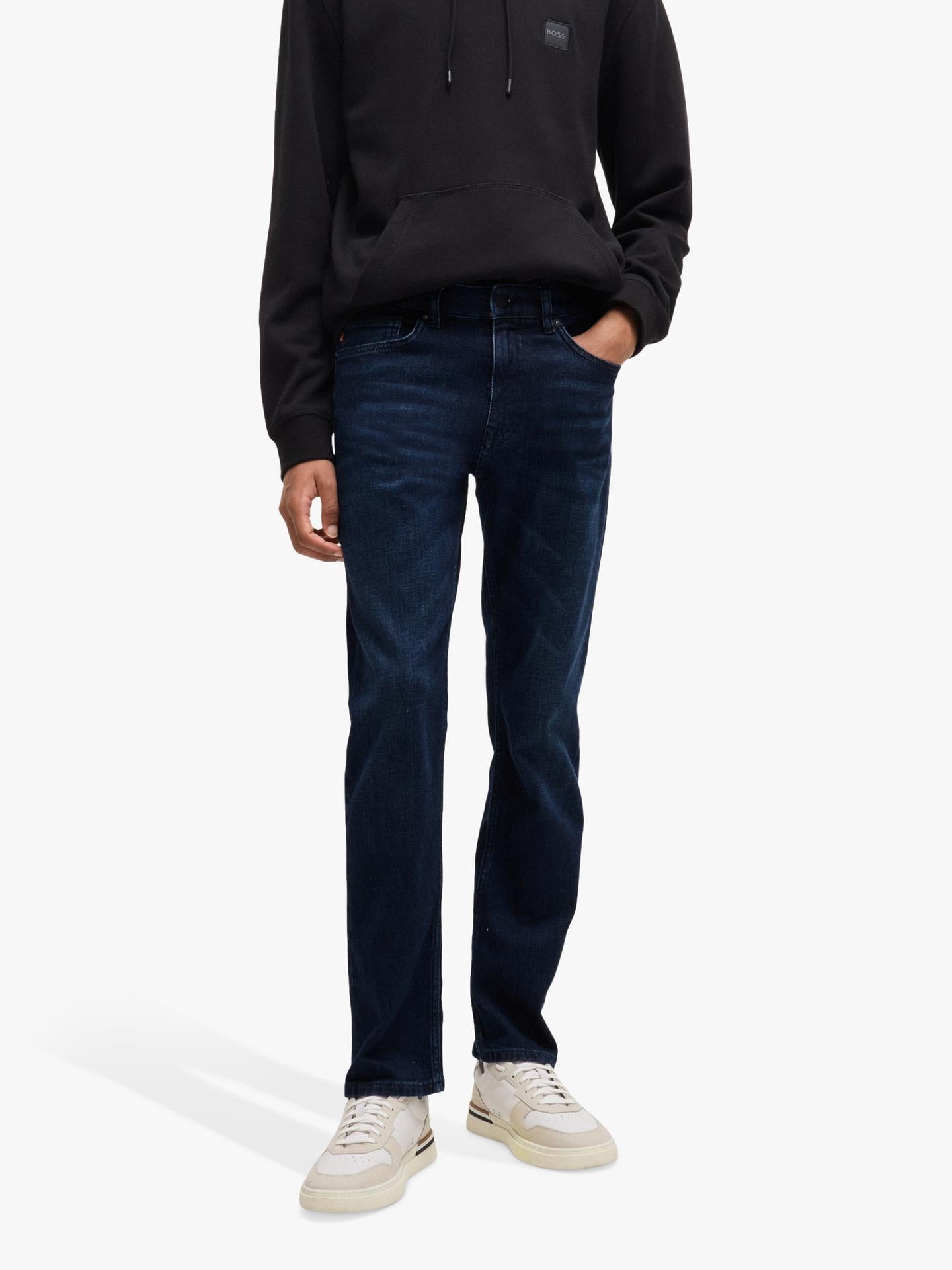 HUGO BOSS Comfort Stretch Slim Jeans, Dark Blue