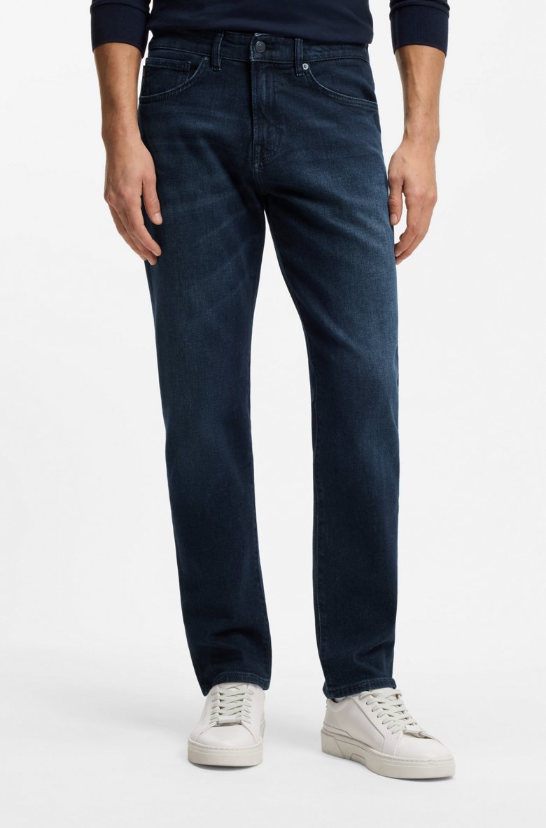 HUGO BOSS REGULAR-FIT JEANS IN BLUE COMFORT-STRETCH DENIM