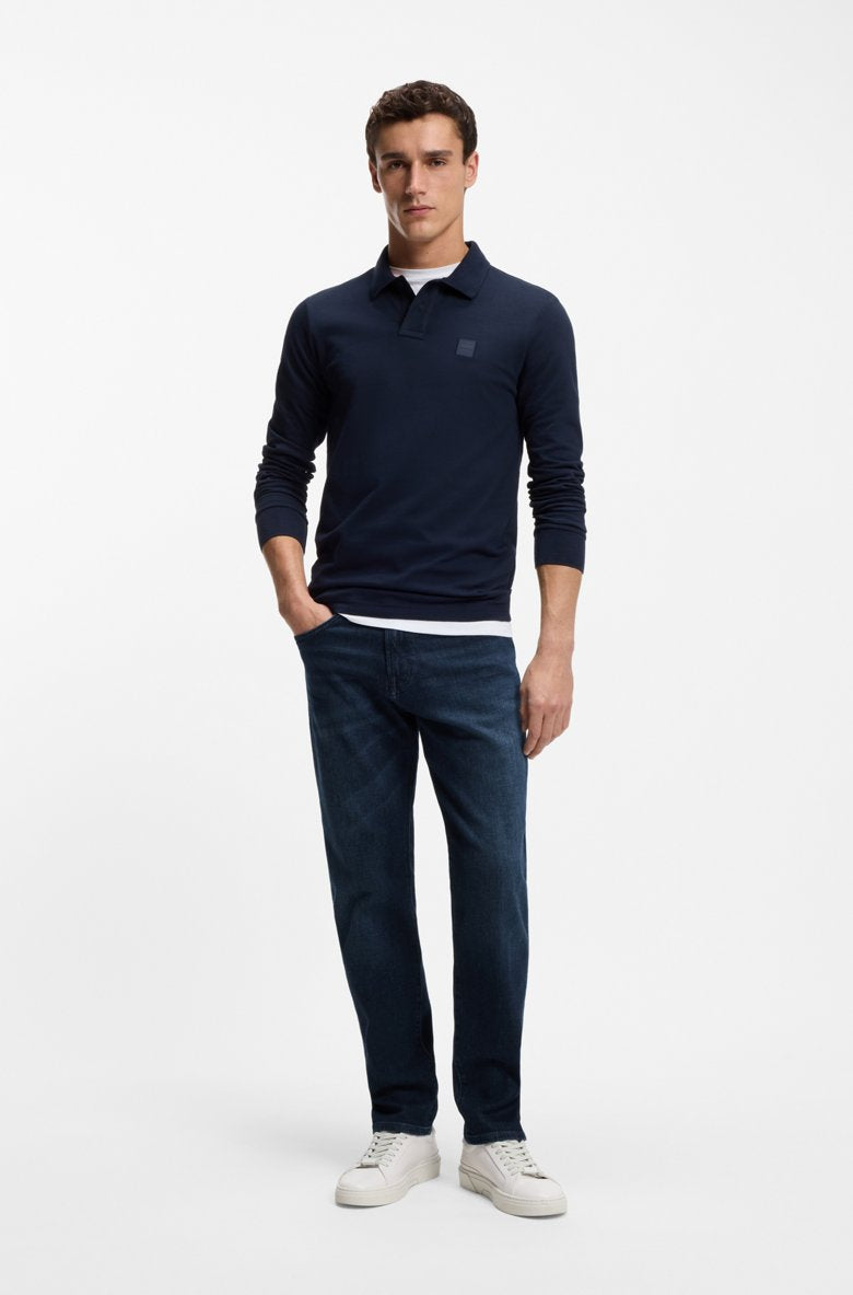 HUGO BOSS REGULAR-FIT JEANS IN BLUE COMFORT-STRETCH DENIM
