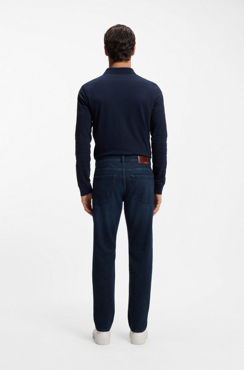 HUGO BOSS REGULAR-FIT JEANS IN BLUE COMFORT-STRETCH DENIM