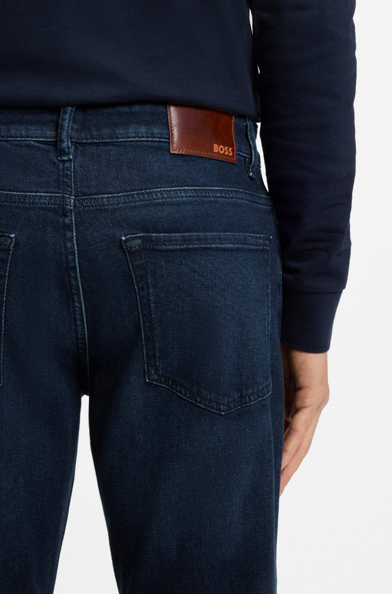 HUGO BOSS REGULAR-FIT JEANS IN BLUE COMFORT-STRETCH DENIM