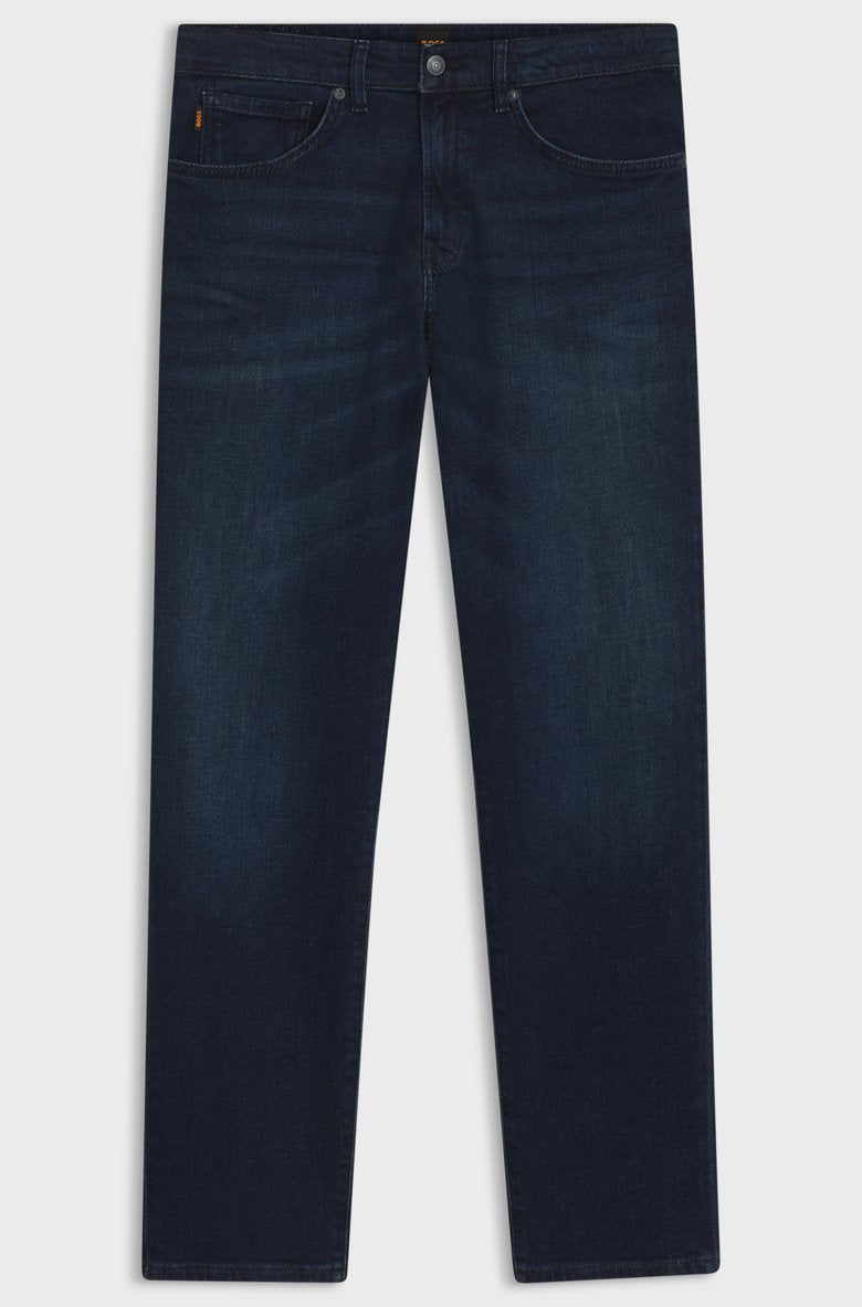 HUGO BOSS REGULAR-FIT JEANS IN BLUE COMFORT-STRETCH DENIM