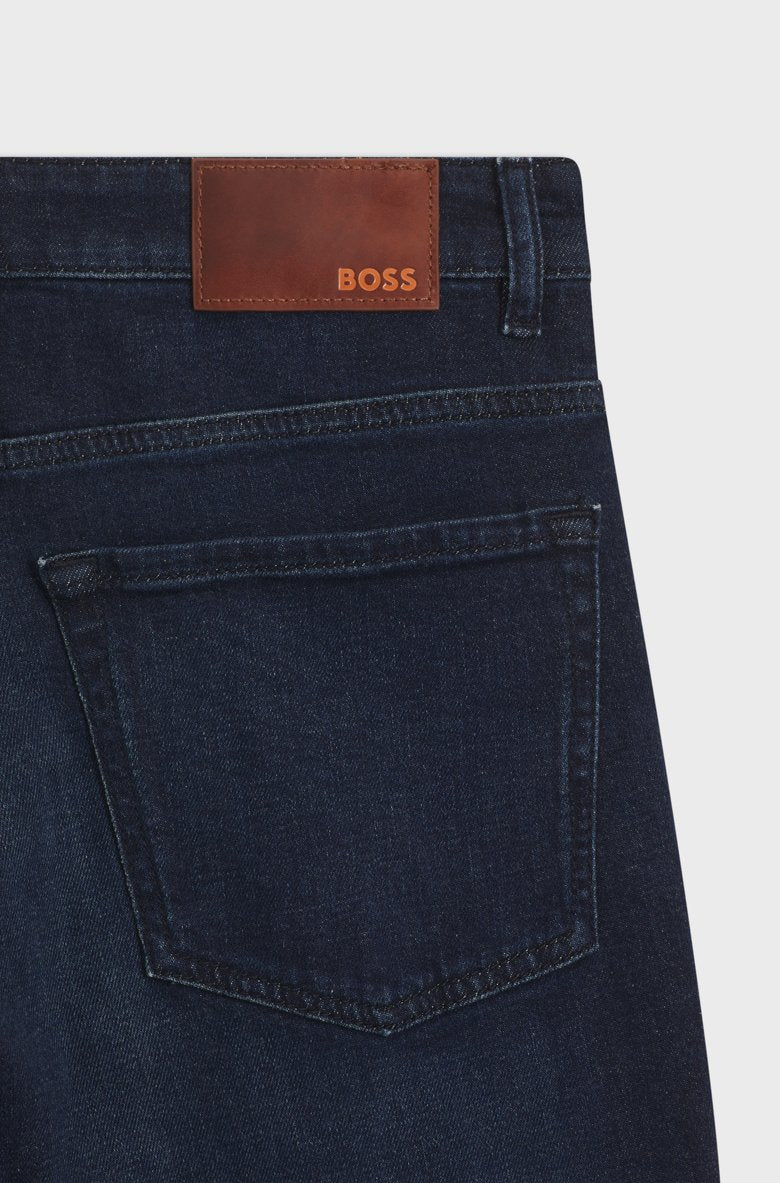HUGO BOSS REGULAR-FIT JEANS IN BLUE COMFORT-STRETCH DENIM