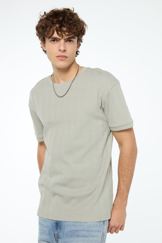 SMOG basic textured T-shirt