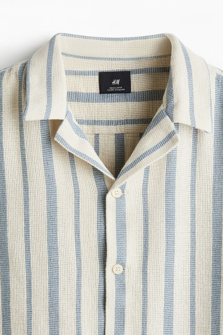 H&M Textured resort shirt | Regular Fit