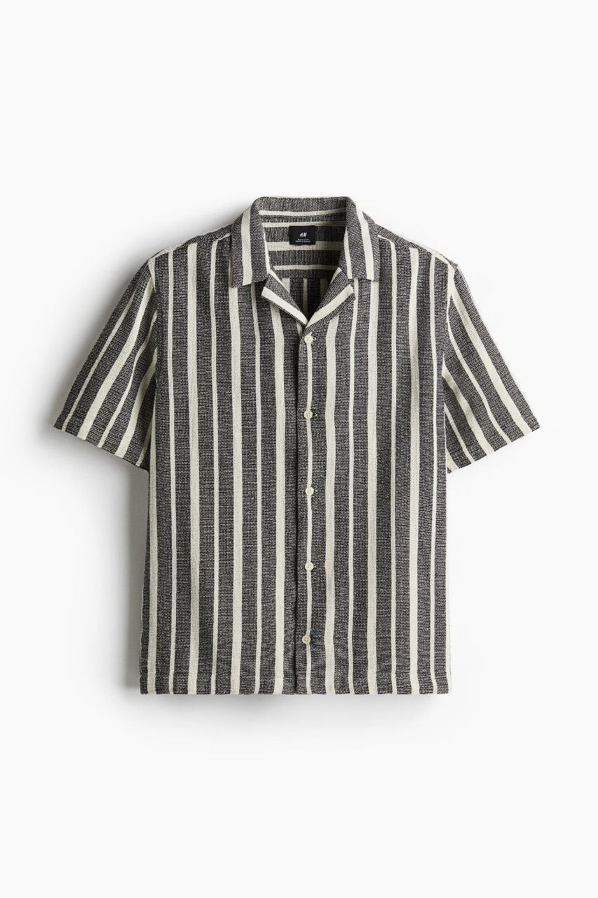 H&M Textured resort shirt | Regular Fit