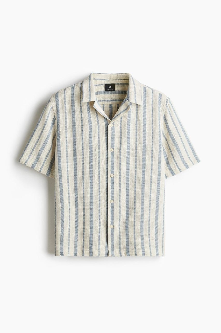 H&M Textured resort shirt | Regular Fit