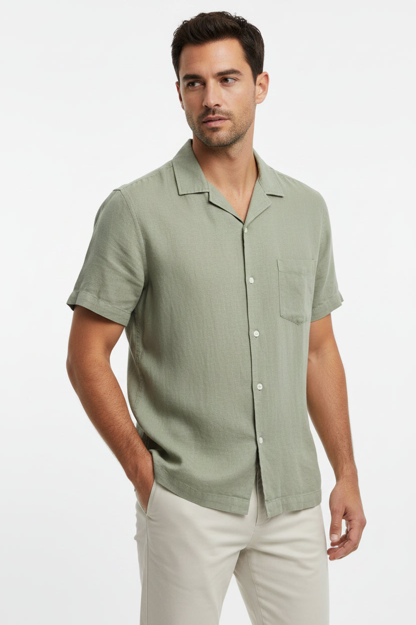 Goodfellow short sleeve linen shirt | regular fit