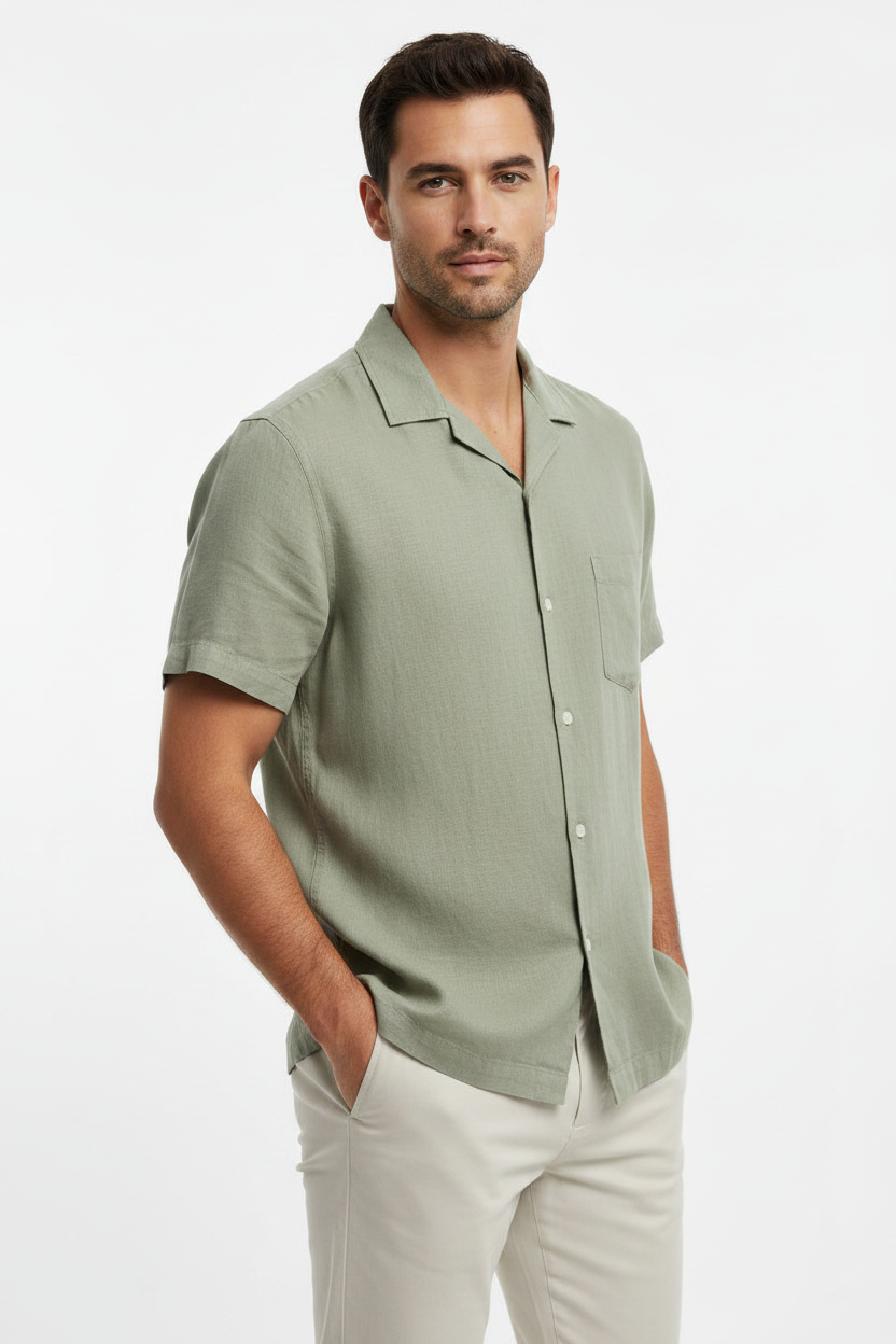 Goodfellow short sleeve linen shirt | regular fit