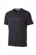 DKNY Logo Crewneck T-Shirt with a Debossed Graphic