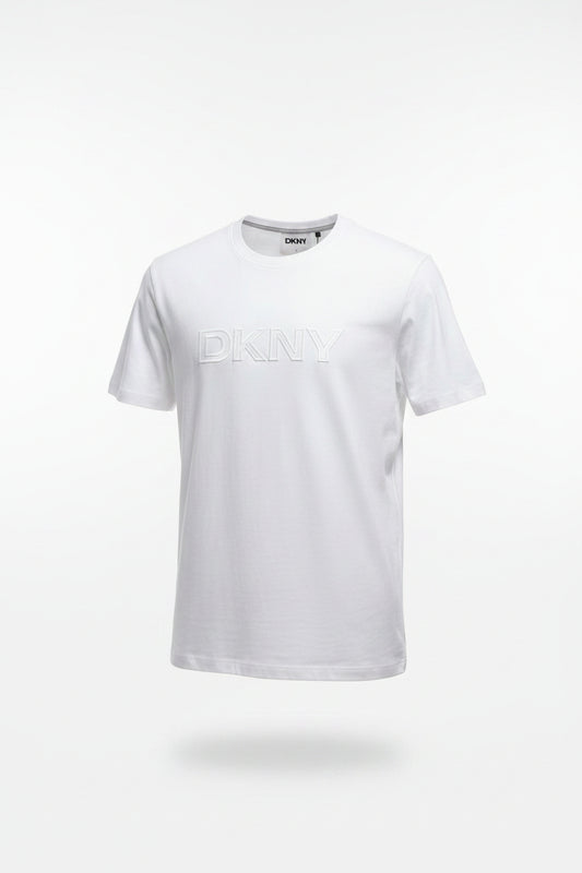 DKNY men's t-shirt with a textured logo