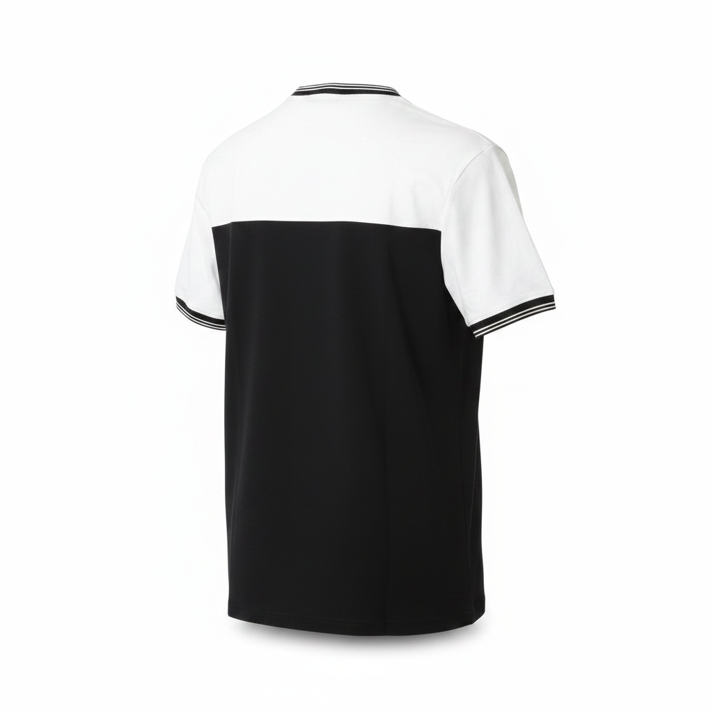 DKNY Jupiter colorblock t-shirt in white and black