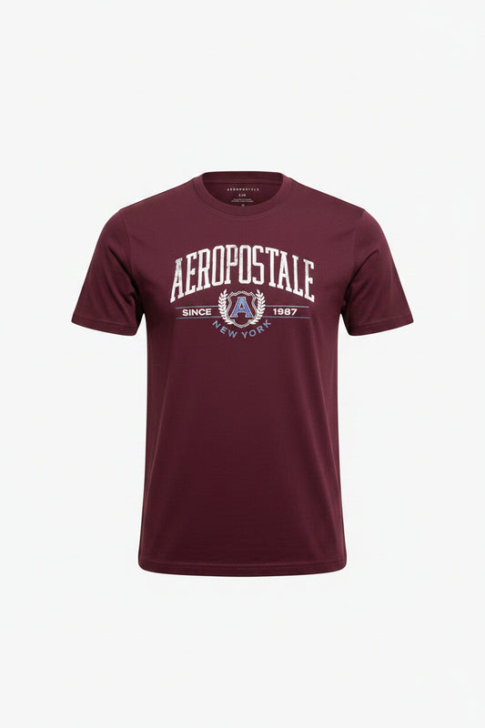Aéropostale Burgundy Graphic T-Shirt