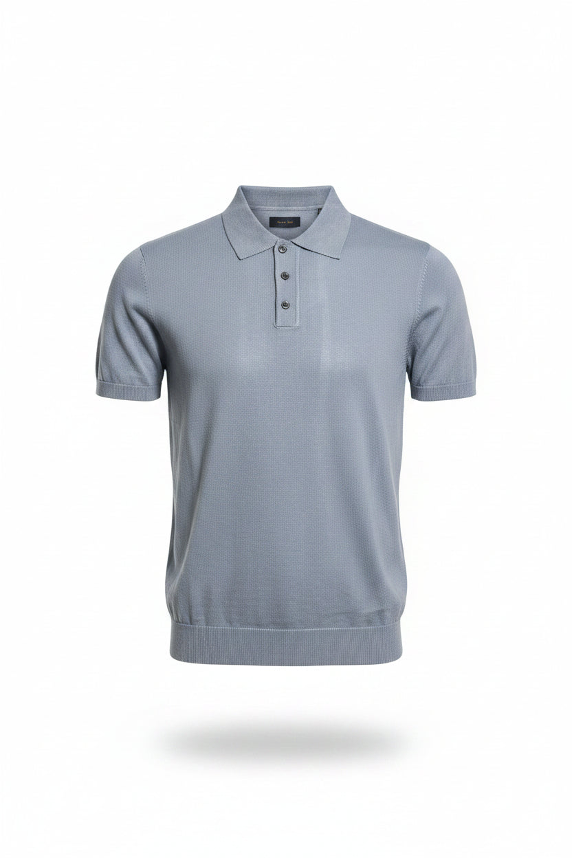 Knitted Polo Shirt by Porter&Ash